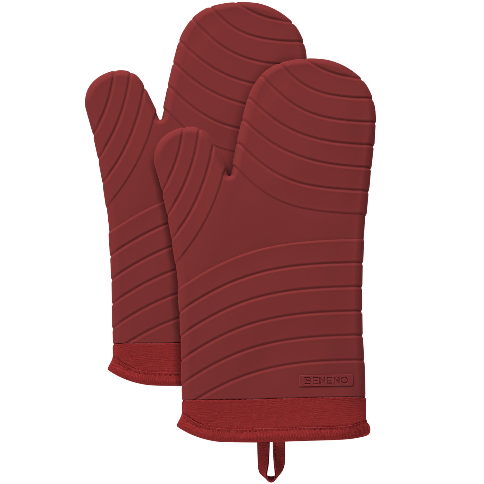 Beneno All-Silicone Arc-Shaped Oven Mitts – 2pcs