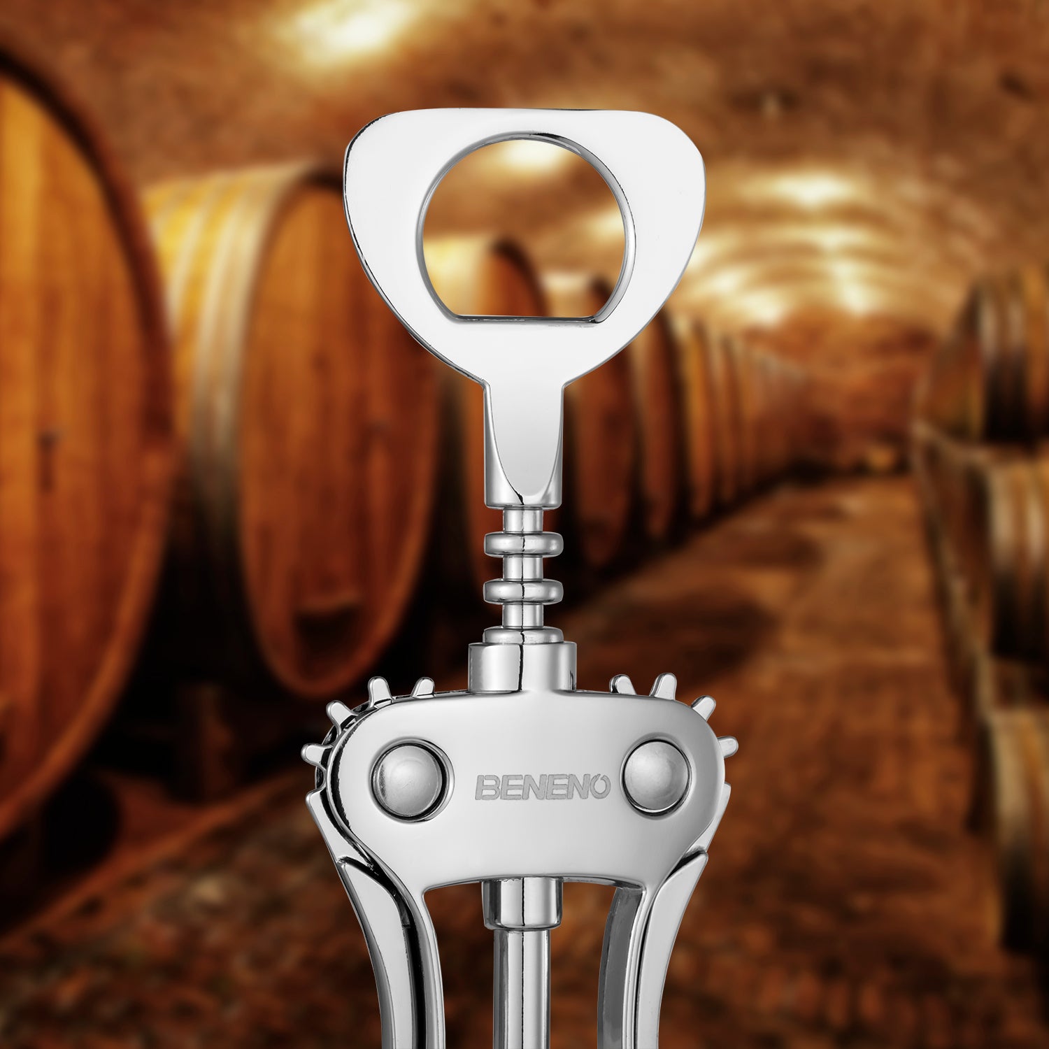 Beneno Premium Quality Wine Opener Silver