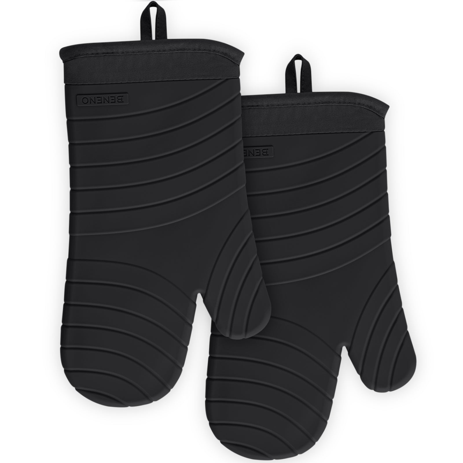 Beneno All-Silicone Arc-Shaped Oven Mitts – 2pcs