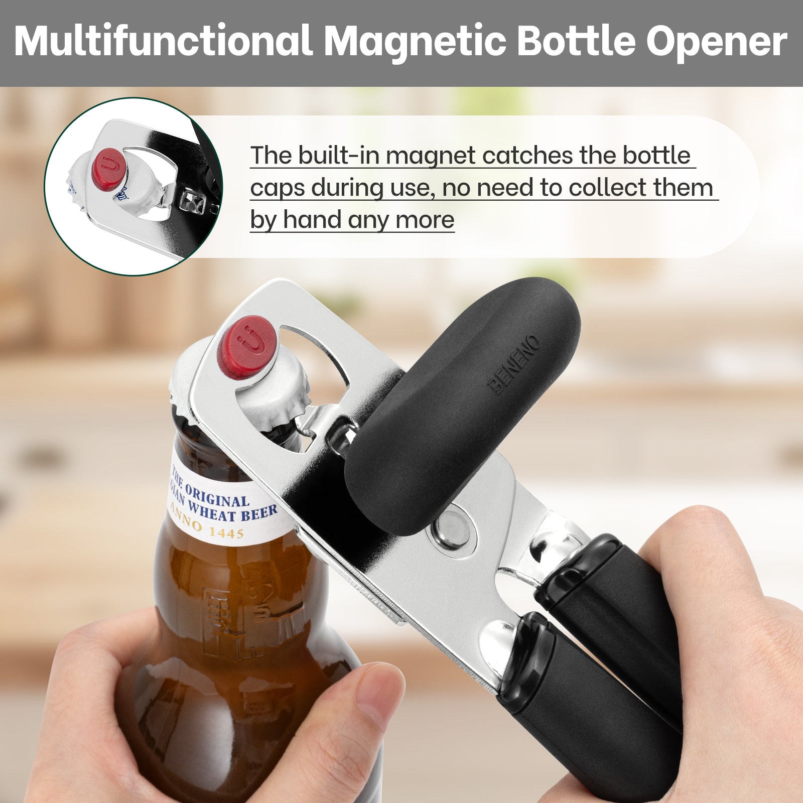 Beneno 2025 New Magnetic Can Opener