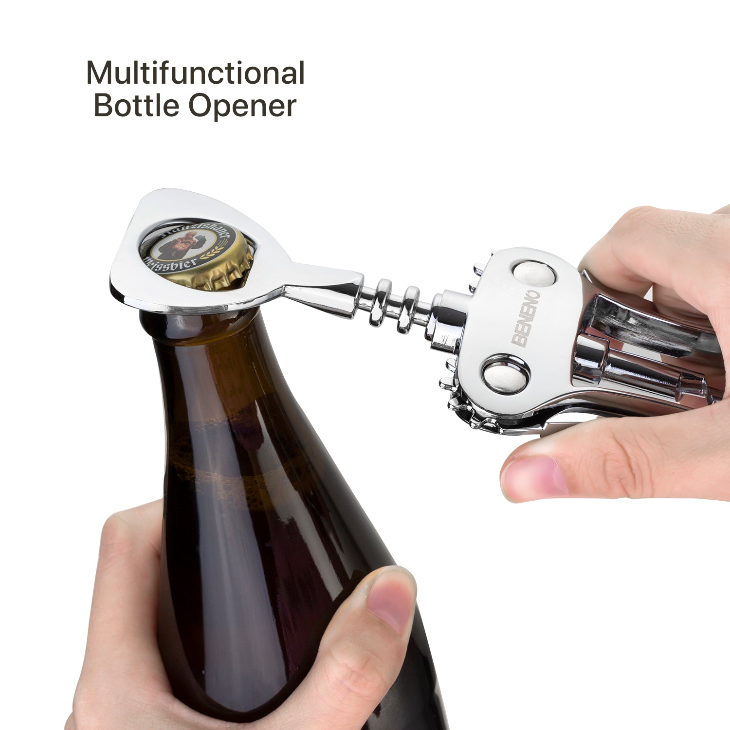 Beneno Premium Quality Wine Opener Silver