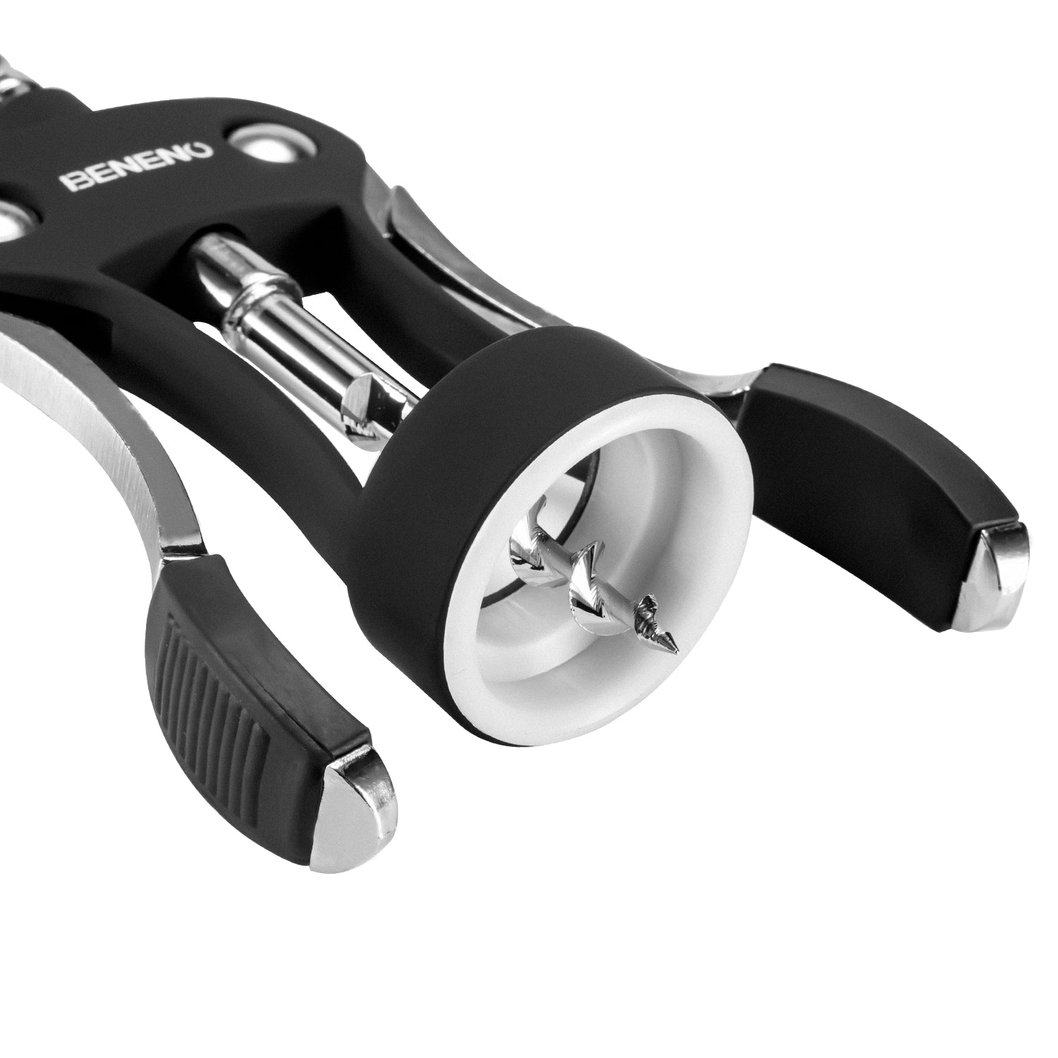 Beneno Wine Opener with Stainless Steel Wine Foil Cutter/Leak Proof Wine Vacuum Stopper