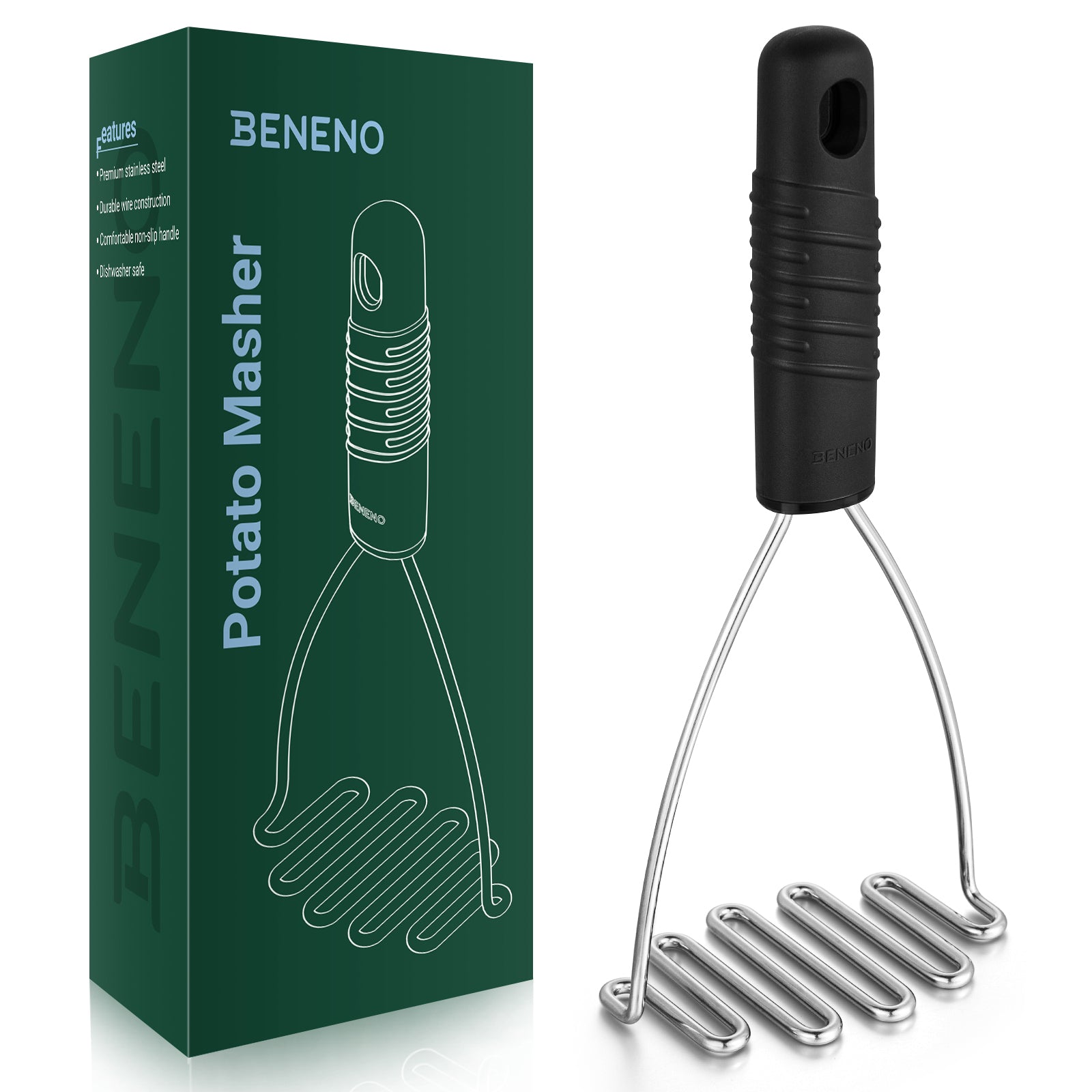 Beneno Heavy Duty Stainless Steel Wire Potato Masher