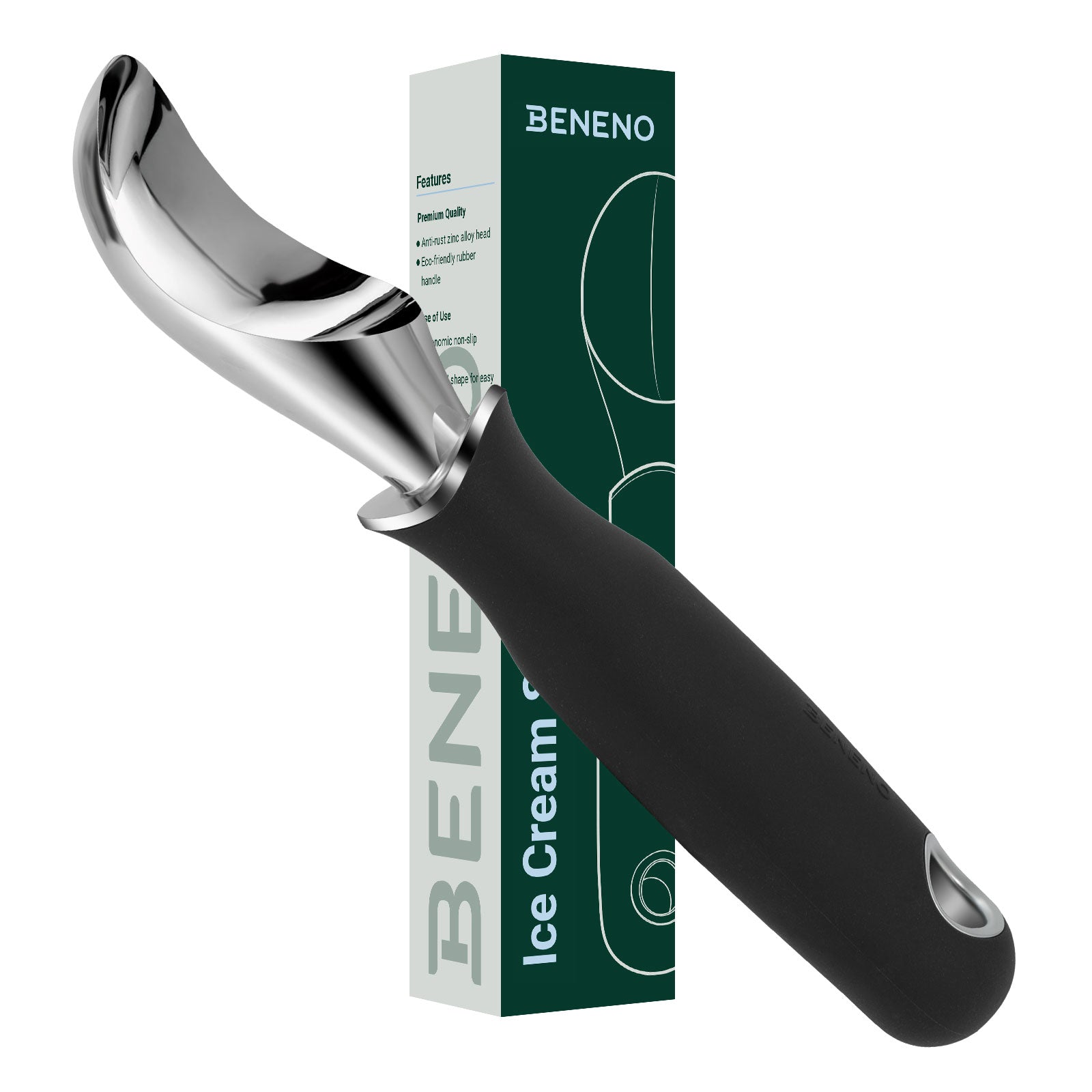 Beneno Ice Cream Scoop Black
