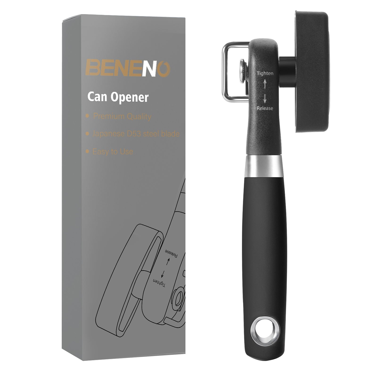 Beneno Side Cut Can Opener Black