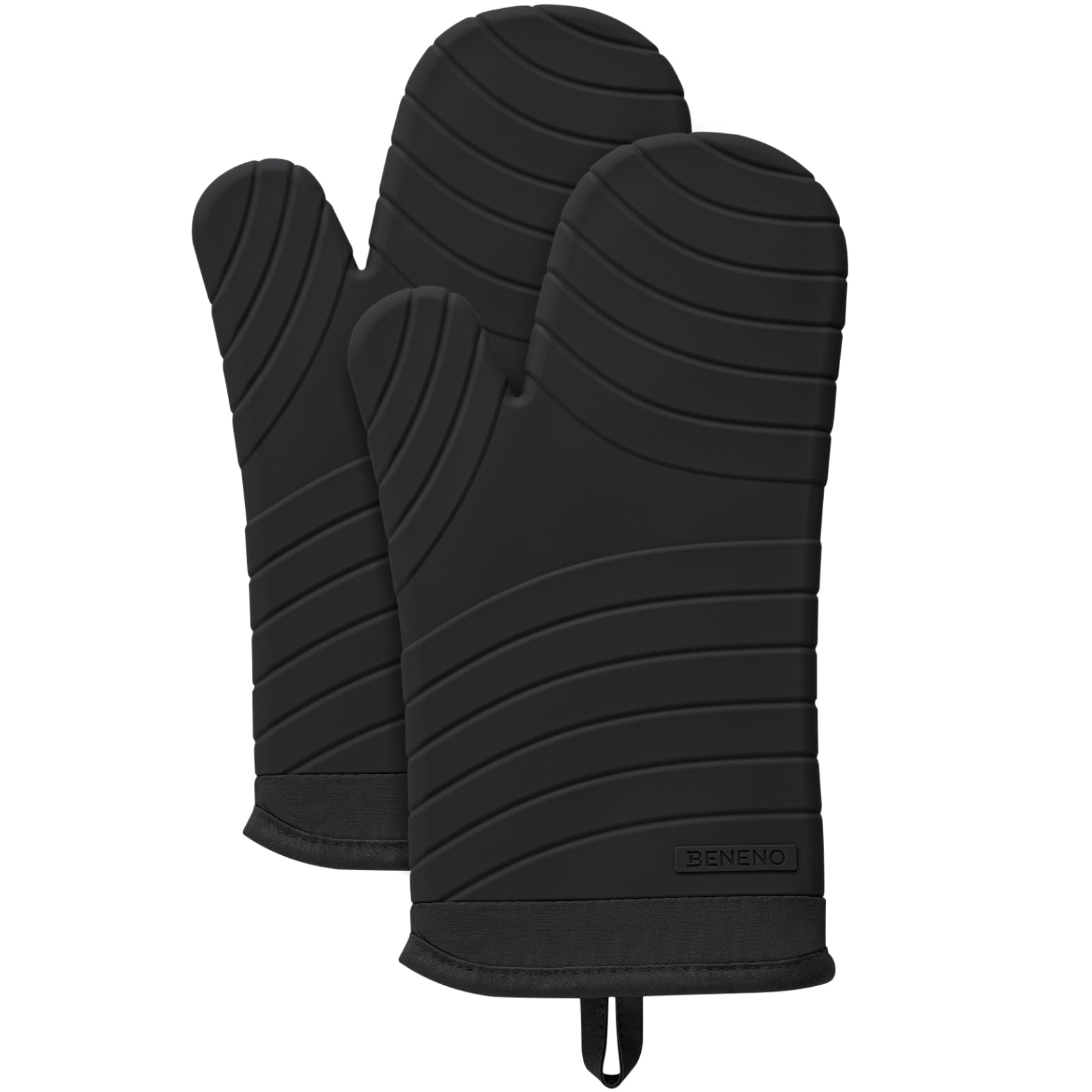 Beneno All-Silicone Arc-Shaped Oven Mitts – 2pcs
