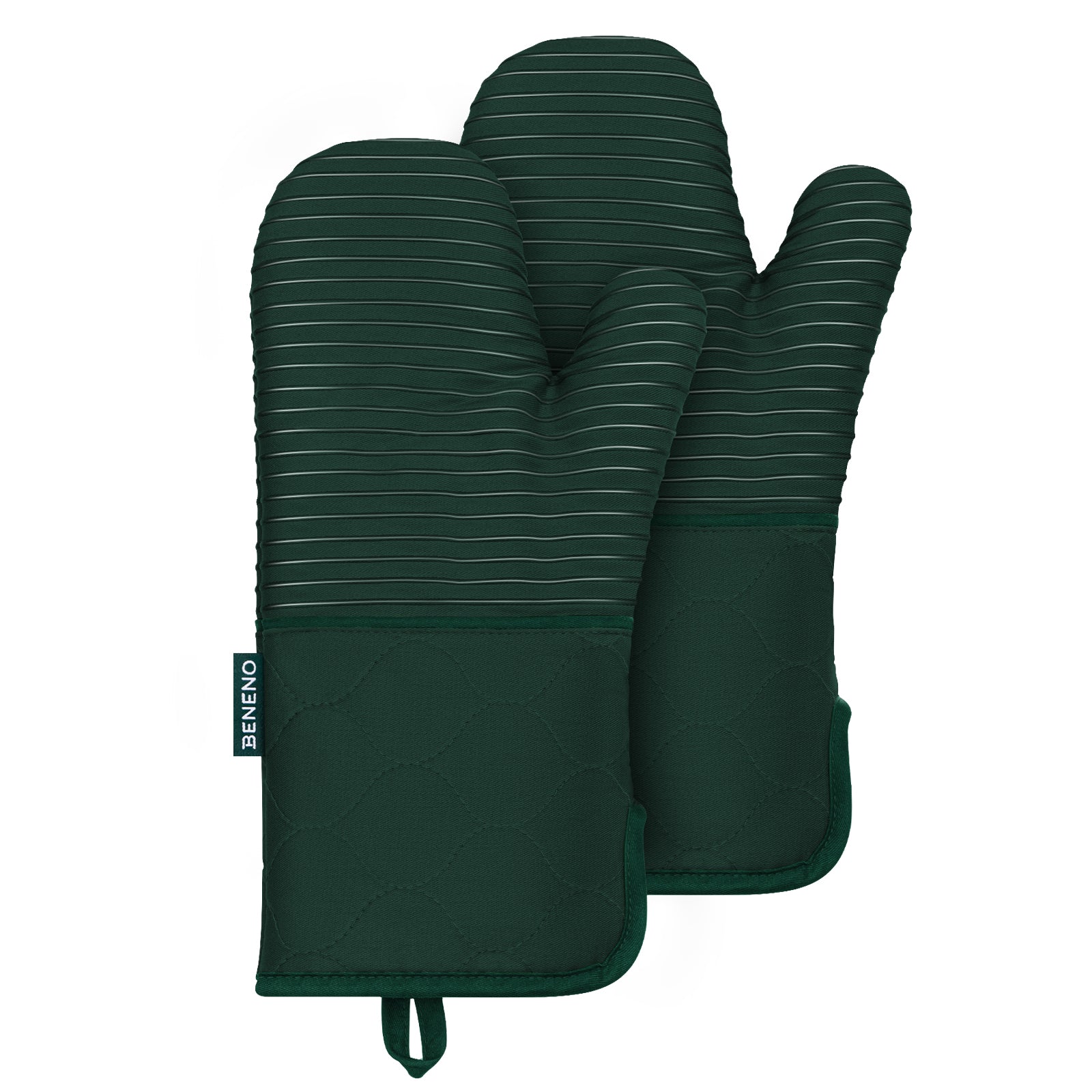 Beneno 2Pcs Oven Mitts Green