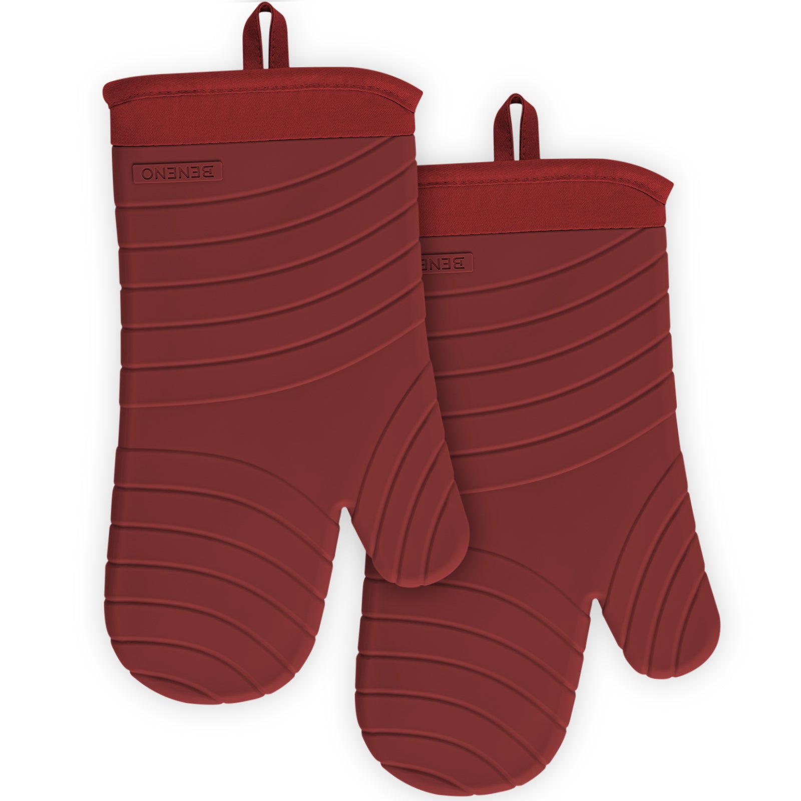 Beneno All-Silicone Arc-Shaped Oven Mitts – 2pcs