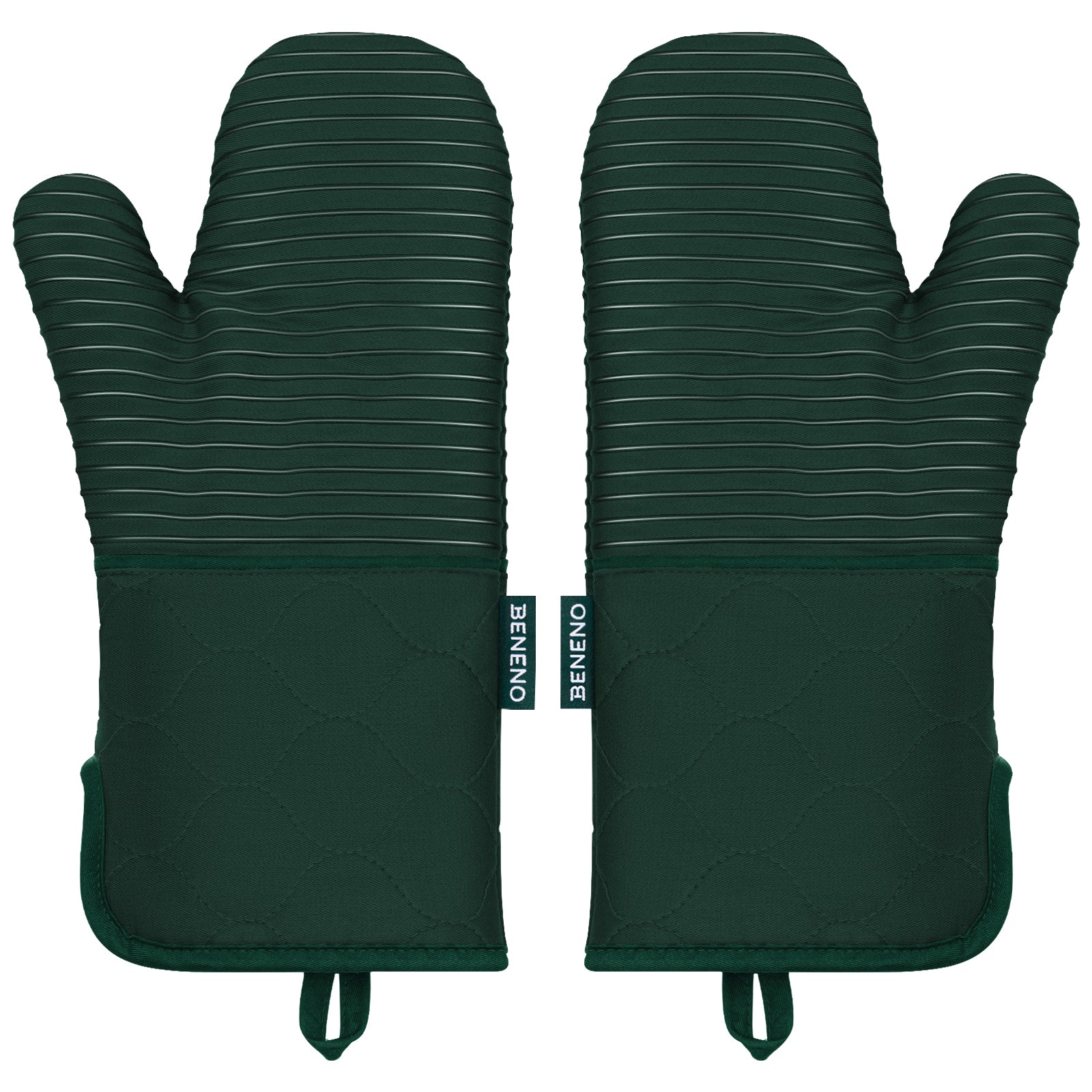 Beneno 2Pcs Oven Mitts Green